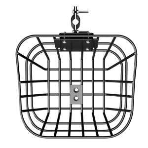 Front Bike Basket, Electric Scooter Basket With Fixed Bracket – Max Bearing 20 Lbs, Construct From Solid Steel, Kids Bike Basket/Adult Bicycle Basket/Knee Electric Scooter Accessories
