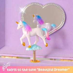 Musical Jewelry Box For Girls, Cute Music Storage Box, Decorative Jewelry Organizer For Kids