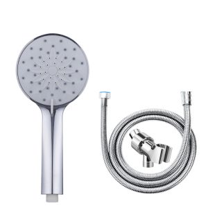 6 Spray Settings Shower Head With 59in Hose US Holder Arm Handheld Rainfall Combo