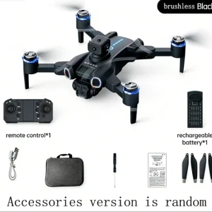 2026 New GB815 Black Brushless Drone, Single Battery, Foldable RC Quadcopter With LED Navigation Lights, Complete Package With Storage Bag (Accessories May Vary)