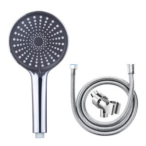 3 Spray Settings Shower Head With 59in Hose US Holder Arm Handheld Rainfall Combo