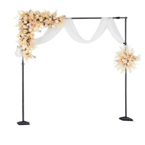 Backdrop Stand, 8.5 X 10 Ft Adjustable Photo Backdrop Stand Kit, Portable Background Backdrop Stand With 7 Crossbars, Heavy Duty Projector Screen Stand, For Wedding, Photo Video Studio & Party