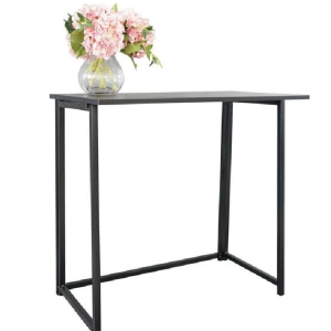 Simple Collapsible Computer Desk Black