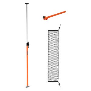 Cargo Bar, Ratcheting Cargo Bars Adjustable From 40″ To 73″, Heavy-duty Steel Cargos Stabilizer With Storage Net & Divider Bar, Telescoping Load Lock Bars For SUVs, Sedans