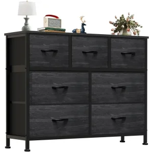 Desser For Bedroom With 7 Fabric Drawers Organizer Storage Closet Chest Clothes For Living Room Display Cabinet Of Furniture