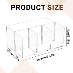 4 Compartment Acrylic Utensil Caddy Silverware Organizer Countertop Flatware Holder For Forks Spoons Knives Kitchen Dining Room Storage