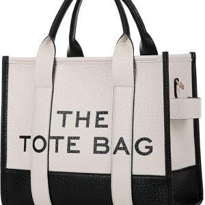Tote Bags For Women Handbag Tote Purse With Zipper PU Leather/Denim Crossbody Bag Shoulder Bag For Office, Travel
