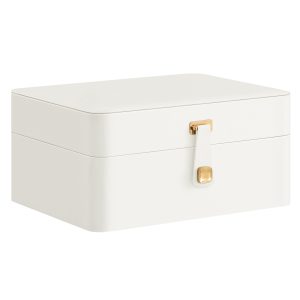 SONGMICS 2-Layer Travel Jewellery Box, Portable Storage Case