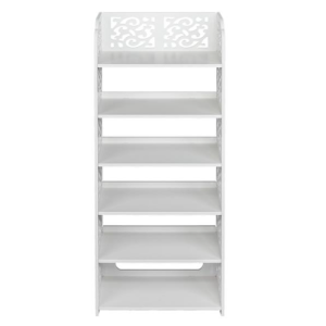 Wood Plastic Board-6 Layer Carved Shoe Rack