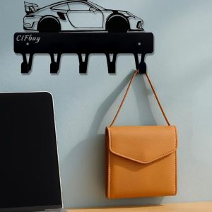 1PCS Industrial Chic Black Metal Wall Hook - Saving Wall Mount Organizer