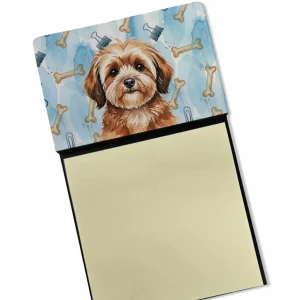 Sable Havanese Coworker Watercolor Sticky Note Holder Refillable Dispenser Desk Accessory 3×3 Pad Gift