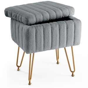 Dressing Stool And Chair With Storage Space