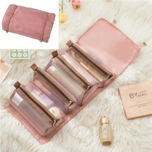 4 In 1 Storage Bag,Horizontal Square Function Dustproof Storage, Applicable Scenes Bedroom Living Room Travel Storage Scenes Travel Storage, Makeup Storage, Bathroom Storage, Toiletries