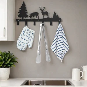 CIFbuy Matte Black Wall Hooks Heavy Duty Adhesive Mount for Entryway Bathroom Kitchen Storage Organization(TikTok, temu pick-up service)
