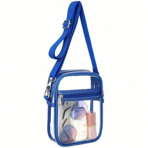 Clear Purse Stadium Transparent Messenger Bag Stadium Approved For Men And Women Clear CrossBody Bag, Clear Bag, Purse, Black Purse, Carteras Para Mujer, Summer, Valentine’s Day Gifts, Romantic Gifts