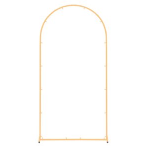 Arch Backdrop Stand, 6.6 X 3.3 Ft, Stable Structure, Easy Assembly, 1 Piece Gold Metal Arch Backdrop Stand For Wedding, Birthday Party, Graduation, Holiday Celebration, And Ceremony Decoration