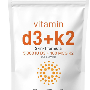 D3+K2 Soft Capsules (300 Capsules/bag)