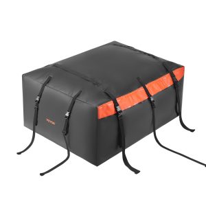 Car Rooftop Cargo Carrier Bag, 20 Cubic Feet Roof Cargo Carrier, Heavy Duty 840D PVC 100% Waterproof Car Roof Luggage Bag For All Vehicle With/without Rack- With Lock, Anti-Slip Mat, 6 Door Hook
