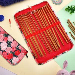Handmade Wool Knitting Needle Storage Bag