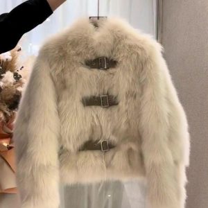 Fur Coat New Fashion Women’s Short Stand Collar