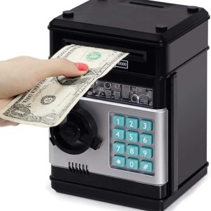 Electronic Piggy Bank, Mini ATM Password Money Bank Cash Coins Saving Box For Kids, Cartoon Safe Bank Box Perfect Toy Gifts For Boys Girls