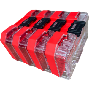 Craftsman Nano Small Versastack Compatible Stackable Plastic Storage Cases 4 Pack