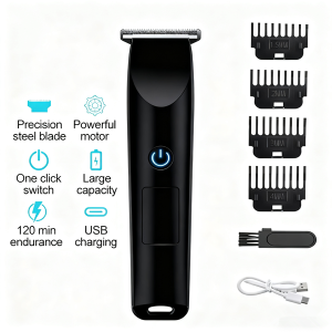 Men Pro Electric Hair Clippers Beard Trimmer Cutting Barber Shaving Machine Black Logistics Only For USPS. TK TMEU Only For Self-pickup