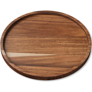 Acacia Wood Serving Tray, 8.7 Inch Decorative Wooden Tray For Tabletop, Kitchen, Dining Room And Home Decor