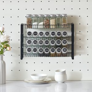 Spice Rack Organizer For Cabinet Kitchen Countertop Seasoning Organizer 18×11 In