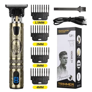 LCD Profi Haarschneidemaschine Elektrische Bart Trimmer Rasierer Hair Clipper