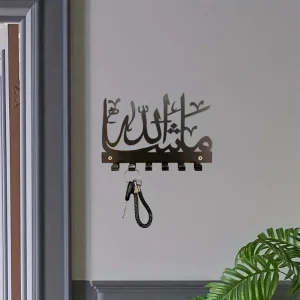 CIFbuy™ Golden Mashallah Key Holder Islamic Wall Decor Storage (TikTok, temu pick-up service)