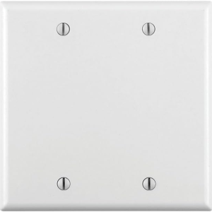 No Device Blank Wallplate, Standard Size, Thermoset, Box Mount, White, 88025