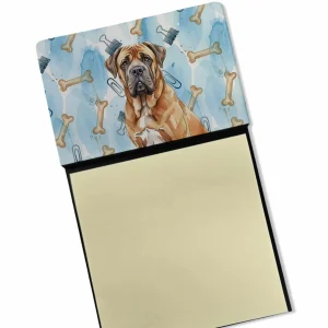 Neapolitan Mastiff Coworker Watercolor Sticky Note Holder Refillable Dispenser Desk Accessory 3×3 Pad Gift