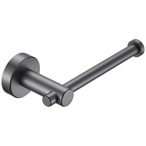 Toilet Paper Holder Gun Grey Thicken Space Aluminum Toilet Roll Holder For Bathroom, Kitchen, Washroom Wall Mount