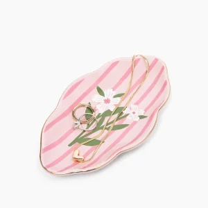 Mother’s Day Floral Stripe Trinket Tray – 14.89″ X 22.51″