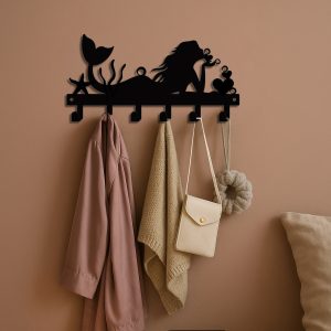 Wall-mounted Single Hanger With Built-in Key Holder,The Decorative Hooks