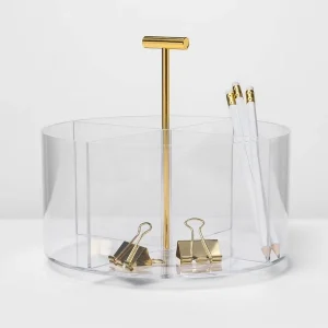 Acrylic Round Desktop Organizer