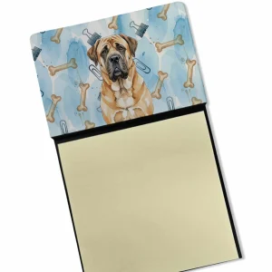 Apricot English Mastiff Coworker Watercolor Sticky Note Holder Refillable Dispenser Desk Accessory 3×3 Pad Gift