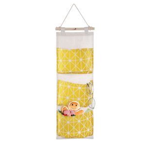 1Pc Wall Mounted Storage Bag Door Closet Hanging Storage Bag Organizer Waterproof 3 Pockets Pouch