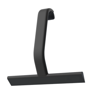 Shower Squeegee 10 Inch, Black Bathroom Glass Cleaner With Built In Hook For Shower Doors, Windows And Smooth Surfaces