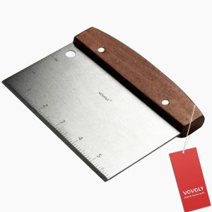 Multipurpose Bench Scraper Kitchen Utensil, Stainless Steel Griddle Scraper & Dough Cutter For Bread, Pizza, Chopping & Cooking