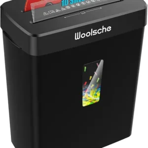 Woolsche Paper Shredder – 10-Sheet Cross Cut With 3.43-Gallon Basket – P-4 Security Level – 3-Mode Design – Shreds CD And Credit Card – Durable, Fast, And Jam Proof For H