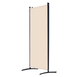 Room Divider, 4 Panel Room Divider, Folding Privacy Screen And Portable Partition Divider For Room Separation, Freestanding Room Partitions For Office, Bedroom, Living Room, Beige