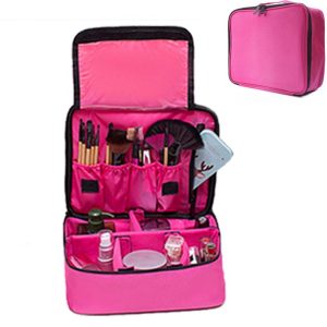 Women Large Beauty Make Up Nail Tech Cosmetic Box Artist Vanity Case Storage Bag