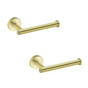 Toilet Paper Holder for Bathroom 2 Pack Tissue Holder Dispenser SUS304 Stainless Steel Toilet Roll Holder Wall Mount Brushed Gold