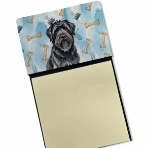 Bouvier des Flandres Coworker Watercolor Sticky Note Holder Refillable Dispenser Desk Accessory 3×3 Pad Gift