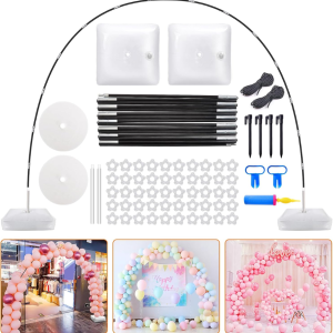Balloon Arch Kit, 9FT Height 10FT Width Adjustable Balloon Arch Stand Frame Garland Stand