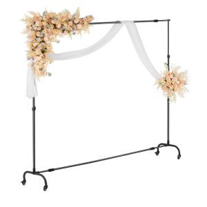 Backdrop Stand, 8.5 X 10 Ft Adjustable Photo Backdrop Stand Kit, Portable Background Backdrop Stand With 2 Tripods, Heavy Duty Projector Screen Stand, For Wedding, Photo Video Studio & Party