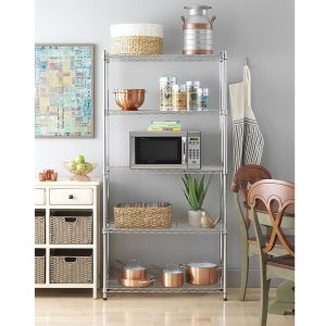 5-Layer Chrome Plated Iron Shelf 180x90x35 Chrome