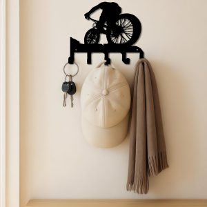 Elegant Metal Wall Art W Coat Hook – Functional Decor For Living Room Bedroom
